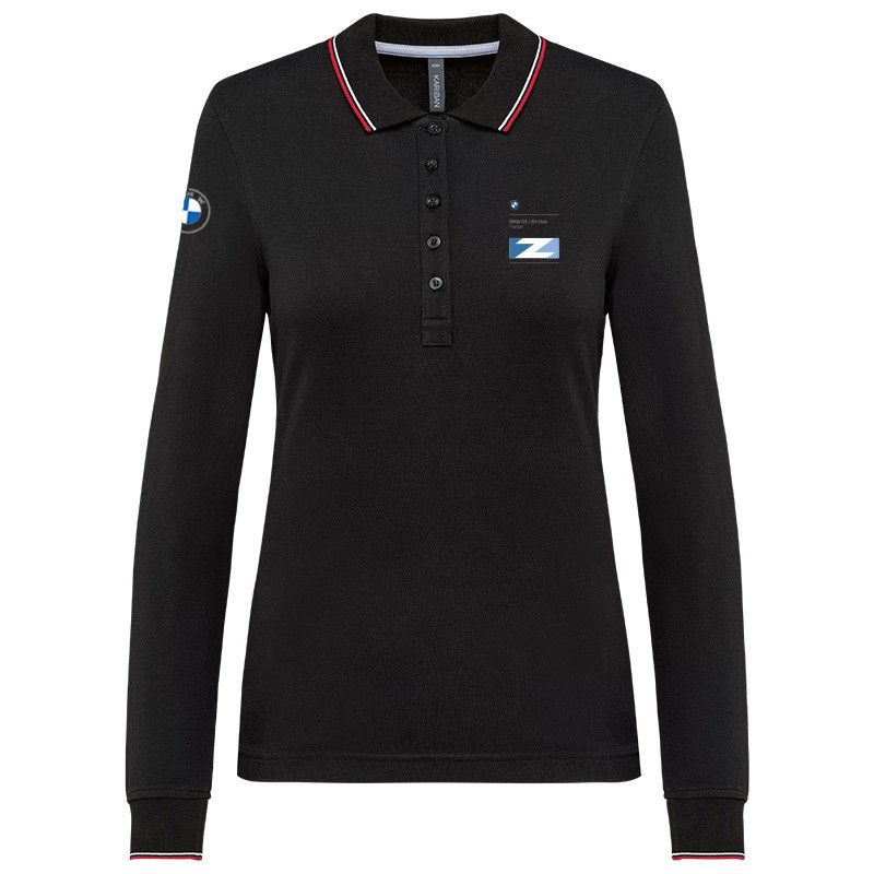 Polo manches longues femme